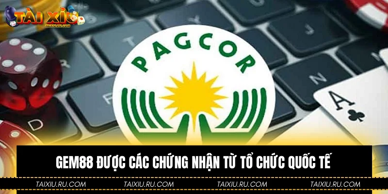 Gem88 được các chứng nhận từ tổ chức quốc tế