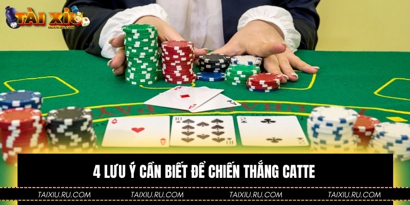 4 lưu ý cần biết để chiến thắng Catte