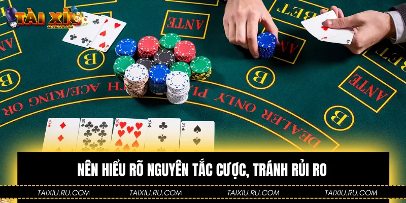 Nên hiểu rõ nguyên tắc cược, tránh rủi ro